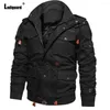 Kurtki męskie Ladiguard 2024 Casual Stand Pocket Hoodie Autumn Winter Warm Coats America Europe Mashing Street Jacket