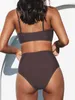 Womens designer bikini bikini Set Two Piece Swimsuit High Waist V-Neck Front Twist Adjustable Thin Shoulder Strap Swimsuit