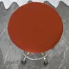 Couvercles de chaise tabouret de couvercle rond extensible protecteur élastique protecteur couleur couleur housse de maison