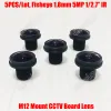 Parts 5PCS/Lot 5MP 1/2.7" 1.8mm Fisheye 190 Degrees Wide Angle IR M12 CCTV Board Lens for 2MP 3MP 4MP 5 Megapixel Analog IP Camera