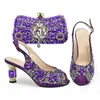 Dress Shoes Italian With Matching Bag For Wedding Italy Shoe And Set Party In Women Low Heel Ladies