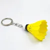 Keychains 24pcs 6 couleurs mignons badminton keychain keyring porteur de voiture sac pendentif bijoux cadeaux clés chaînes charme