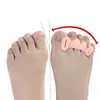 2pcs = 1pair Silicone dure séparateur de doigt à 3 trous Hallux Valgus Spacers orthopédiques Bunion se chevauchant Correcteur de pied de marteau