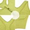 Nieuwe fitnessbeh, ritssluiting sportvest, afneembare schok-absorberende loopbar voor dames, visgraat yoga beha