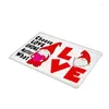 Carpets Saint Valentin Love Themeless sans visage pour la poupée Portelle Paillite Rectangulaire Mat de sol