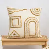 Oreiller Cover Ivory 45x45cm / 30x50cm Décoration de maison Salon géométrique canapé canapé Chaise de chambre à coucher