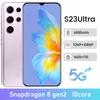 S23 Ultra мобильный телефон 1 ГБ+16 ГБ 6,8-дюймовый большой экран с смартфоном высокого пикселя с высоким пикселем без ручки.