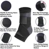 Compression Ankle Brace Sleeve with Adjustable Strap Arch Support Foot Stabilizer Wrap for Plantar Fasciitis Achilles Tendonitis 240402