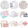 40 vellen nagelstickers gemengde ontwerpen waterstickers sneeuwvlokken bloemen bladeren diy decoratie voor schoonheidsmanicure gereedschap 240401