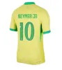 2024 브라질 축구 저지 Neymar Jr Brasil Casemiro 국가 대표팀 G.Jesus P.Coutinho Home Men Kids L.Paqueta T.Silva Pele Marcelo Vini Jr 축구 셔츠 유니폼