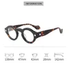 النظارات الشمسية إطارات الرهان يدويًا الأسيتات إطارًا للنساء 2024 Round eyeglasses الوصفة الطبية قصر النظر النظارات الرجعية B2036