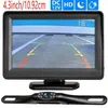 4.3 "Caméra de sauvegarde et moniteur HD Vue arrière View inverse Vision Night Vision Kit de stationnement 12V