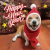 Abbigliamento per cani carino cucciolo cucciolo pet cappello natalizio lana inverno festa di lana santa costume da vacanza costume da gatto divertente vestire