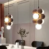 Ljuskronor postmodern bubbla lampa abstracta hänge för restaurang sovrum studie te rum designer tyger