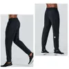 2024 Jogger Long Pants Designer Mens Sport Yoga Outfit Outdoor City Sweat Yogo Gym Pockets LL Sweatpants Trousers Mens Casual Elastic Waist Fiess LU