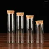 Storage Bottles 5-30ml Cork Stopper Glass Vials Jars Containers Small Wishing Bottle With Candy Tea Container