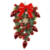 Decoratieve bloemen Kerstmis traan kransen voor voordeur lay -out decoratie creëren een stemmingsboom vensterbank cadeau