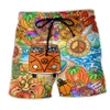 Mens badkläder shorts skalle 3d tryckt surfbräda shorts barn strand shorts mens badstammar maskulina bror pojkar stammar 240402