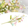 Decorative Flowers DIY Easter Eggs Cuttings Artificial Branch Colorful Painting Foam Bird Flower 2024 Home Decoration Gifts