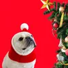 Abbigliamento per cani carino cucciolo cucciolo pet cappello natalizio lana inverno festa di lana santa costume da vacanza costume da gatto divertente vestire