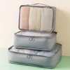 Sacs de rangement 3/6 pcs Set Organisateur de voyage Armoire portable Cube Cube Buggage Tidy Pouch Suitcase Emballage Emballage