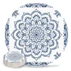 Tavolino mandala retrò blu bohémien set da cucina rotonda decorazioni di lusso tè cup coaster