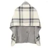 Blankets Grid Blanket Plaid Flannel Wearable Soft Warm Comfy Pocket Winter Adults For Home Camping Travel Airplane Xmas Gift