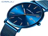 Reloj Hombre crrju Top Marke Luxus Blau wasserdichte Uhren Slim Stylish Date Casual Quartz Watch Männern Sport Mesh Gurt Uhr 5212039