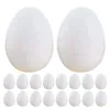 Party Decoration 30 Pcs Easter Eggs Home Accents Decor DIY Craft Painting Can Be Opened Fake Kids Graffiti Kitchen Plastic Faux Food