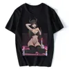 Mäns t-shirts anime Lewd Sexig Japan Waifu T Shirts Succubus Girl Crazy T-shirt Men Short Sleeve Hentai Tops Harajuku Cotton Otaku Graphic Tees 2445