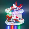 sneakers casual boys girls children runner kids shoes Trendy Blue red shoes sizes 22-36 437X#