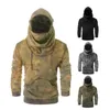 Sweat à capuche pour hommes Pillumage à capuche numéro 8 Print Hoodie Face Cover Pocket Pocket Tie Dye Sweethirt masculin Vêtements