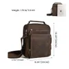 Joyir echte Ledermänner Vintage Handtaschen Kleine Klappen Männerumbetasche Casual Office Messenger Bags Mode Crossbody Bag 240403