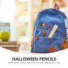Lápis 24pcs fofinhos de desenho animado de halloween lápis a granel escrevendo canetas de canetas de sala de aula de madeira de sala de aula de escritório presentes