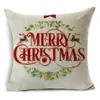 Travesseiro 2024 capa de natal atmosfera decoração sala de estar sofá elk Santa Claus
