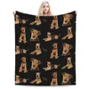 Одеяла Airedale Terrier одеяло мягкие теплые фланелевые постельное белье для кровать