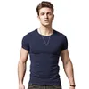 2024 TOPS MĘŻCZYZN T-shirty fitness T-shirts Mens V Neck and O-Neck Man dla mężczyzn Tshirts M-4xl rozmiar B0667 240320