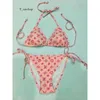 Bikini Designer Sexy Beach Bikinis Swim Fashion Lettre de mode imprimé Lace Up Summer Split Split For