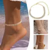 Enkelbanden luxe kristallen enkelband armband damesmodieuze verlovingsvoet zomer accessoires sandalen sandalen sieraden decor strand bruiloft o5u8