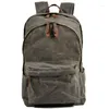 Rugzak ontwerper waterdichte oliewas canvas daypacks unisex mannen vintage rugzakken vrouwen anti-dief reis ruggenacks retro schooltassen