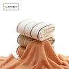 Handduk Soarin Solid Stripe Cotton Bath Home Soft Absorbsente Toalhas de Banho Serviettes Plaage Pour Adultes Beach Pool Badlaken