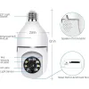 Управление внутренним открытым Wi -Fi IR IP E27 Light Bulb Camera 360 ° Panoramic 1080p HD Night Smart Home Автоматическое отслеживание камеры