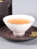 Tasses Saucers Sheep's Jade Gold peint Bucket tasse en céramique petit bol à thé.