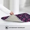 Carpets Pink Ribbons And Butterflies Breast Cancer Awareness Pattern Entrance Door Mat Bath Rug Ribbon