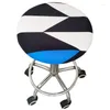Couvre-chaise Couvre de siège rond anti-irritante tabouret de bar en spandex élastique élastique imprimé à la maison Protecteur de couvercle