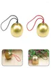 Figurines décoratives Pure Copper Metal Bell Verre de vent Pendre anti-vol Door Home Decorat For Christmas Event Party Decoration Hardware