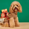 Dog Apparel Santa Claus Pet Sweater Christmas Tree Festive Cozy Sweaters For Dogs Cats Warm Puppies