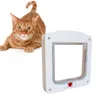 Cat Carriers Controllable Pet Entry And Exit Door For Window Safe Hole Supplies Size S White