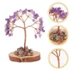 Decoratieve bloemen Tree Ornament Desk Crystal Decor Tabletop Desktop Decorations Office Home Rich Craft