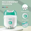 Original VGR -laddningsbara kvinnor Epilator Electric Female Epilator för ansiktshårborttagningsmaskin Ansiktsben Depilerande kropp 240325